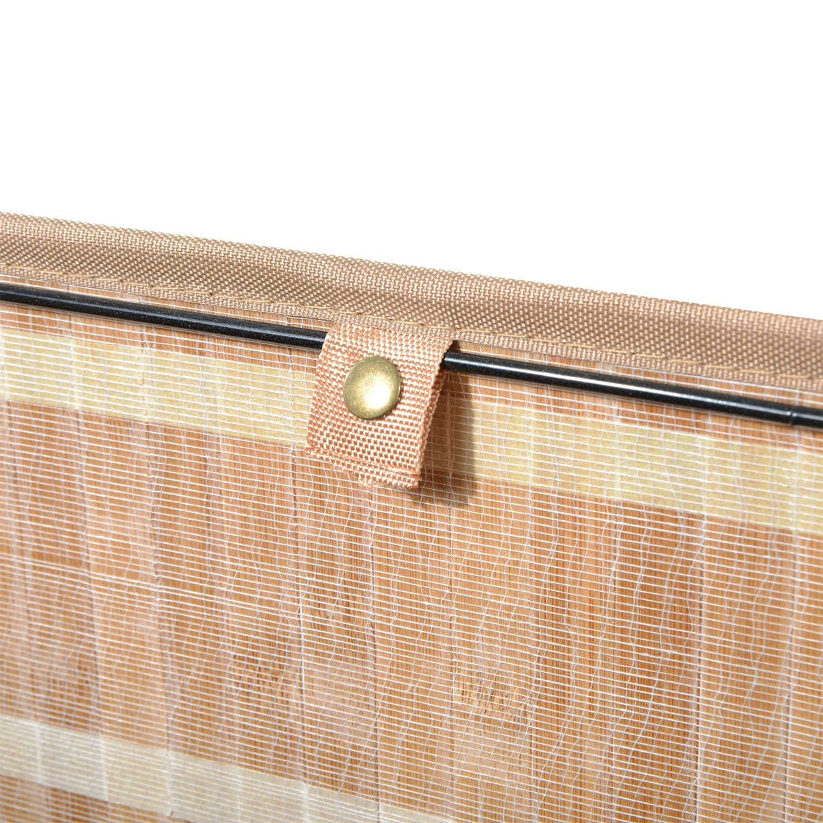 Laundry Basket Laundry Box With Lid Laundry Hamper Canvas Bag Bamboo Foldable 72L Natural 40 X 30 X 60 Cm