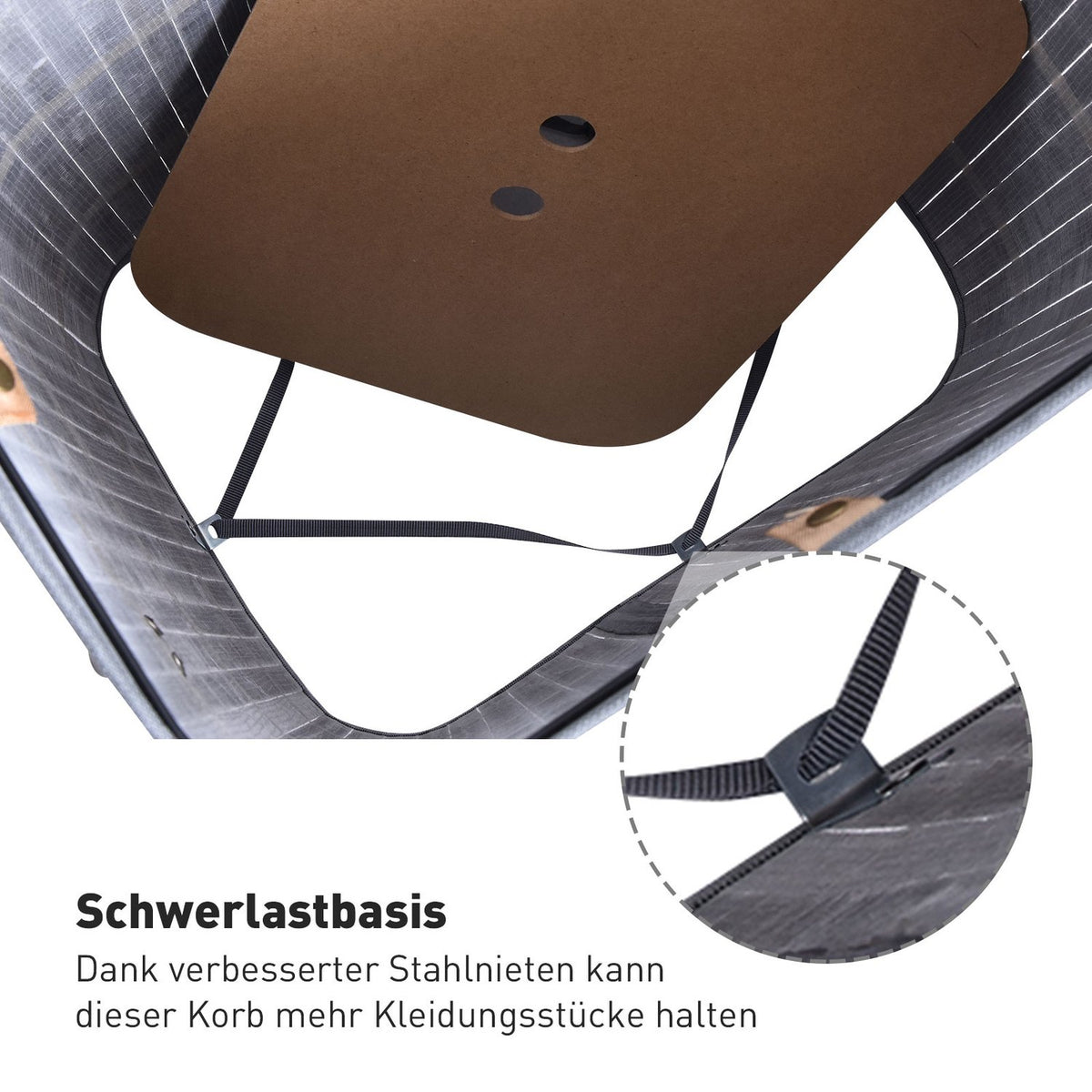 Laundry Basket With Lid 72L Laundry Hamper Foldable Washable Laundry Bag Bamboo With Handles Gray 40X30X60Cm