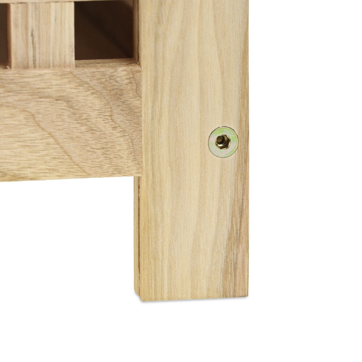 Laundry Basket with Seat Walnut