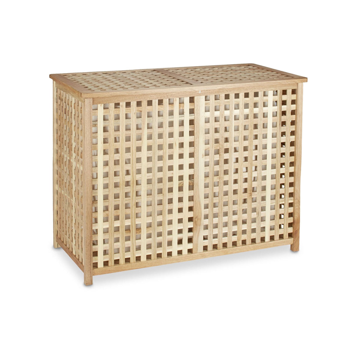 Laundry basket Duo walnut