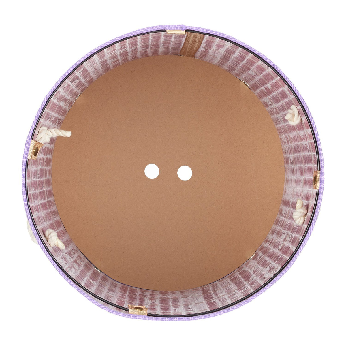 Laundry basket bamboo round
