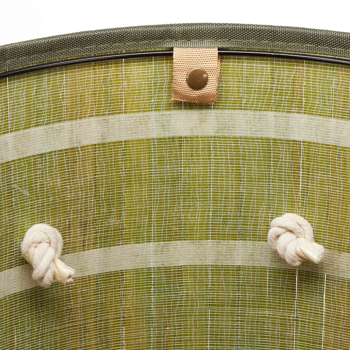 Laundry basket bamboo round