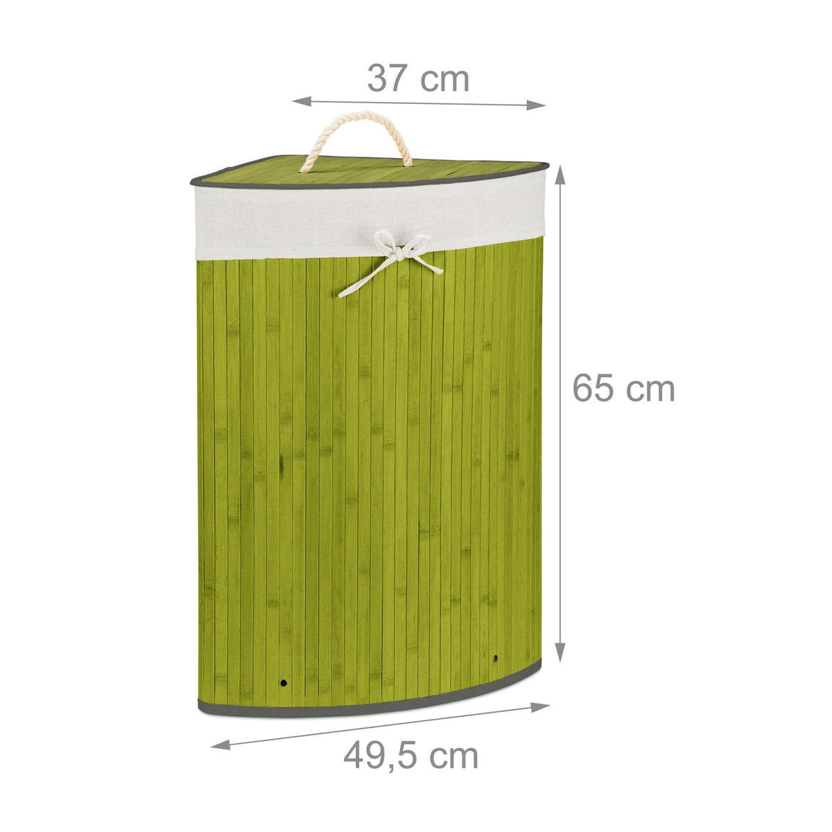 Laundry basket corner bamboo