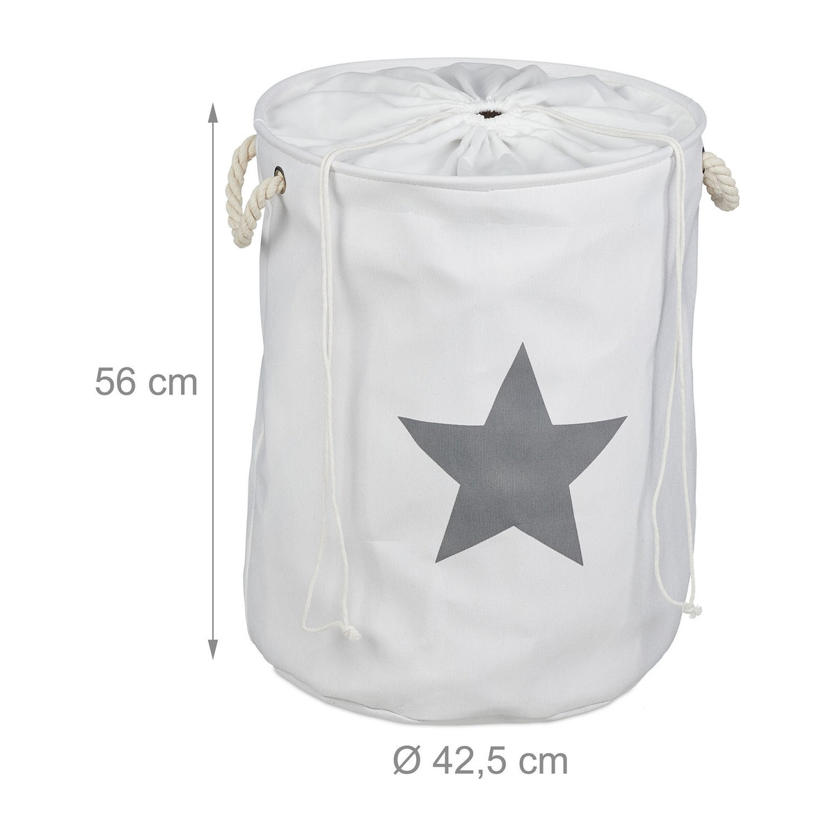 Laundry basket fabric with star