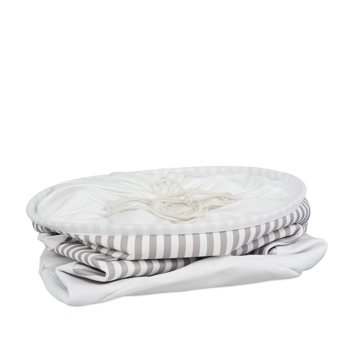 Laundry basket fabric with stripes