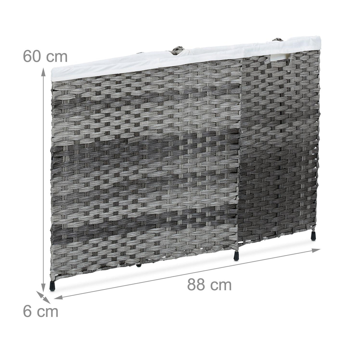 Laundry basket in rattan look 110 L