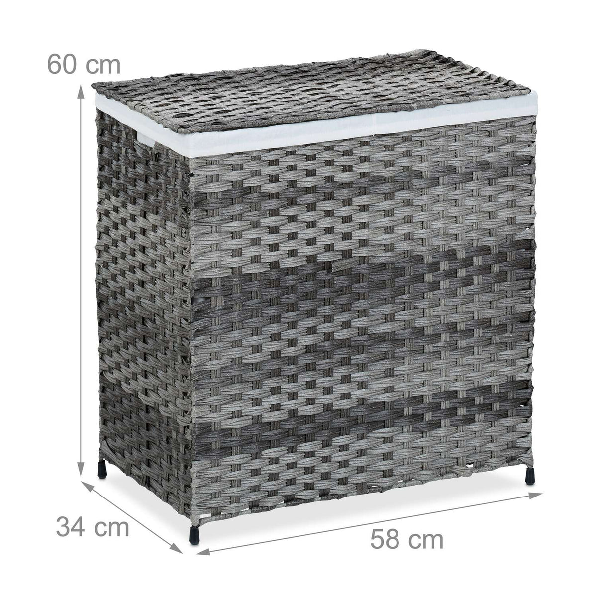 Laundry basket in rattan look 110 L