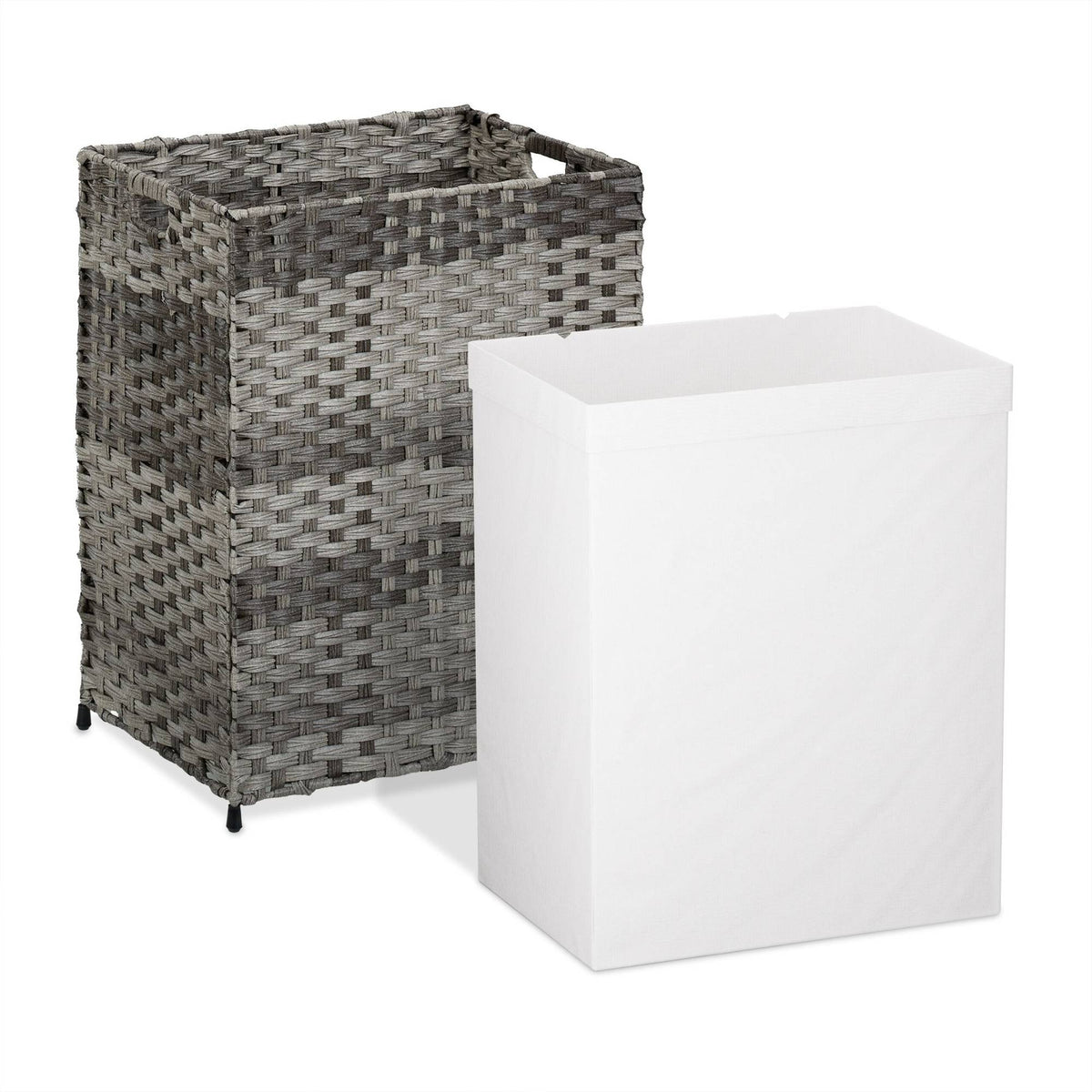 Laundry basket in rattan look 90 l