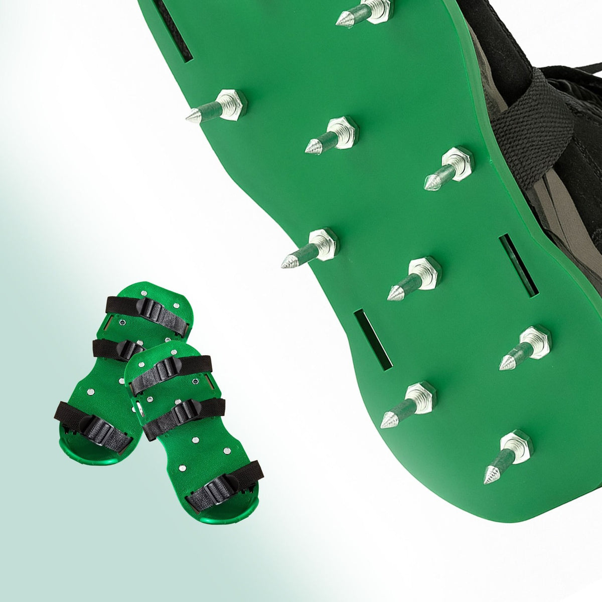 Lawn Aerator Shoes – Adjustable, One-Size, 13 Spikes
