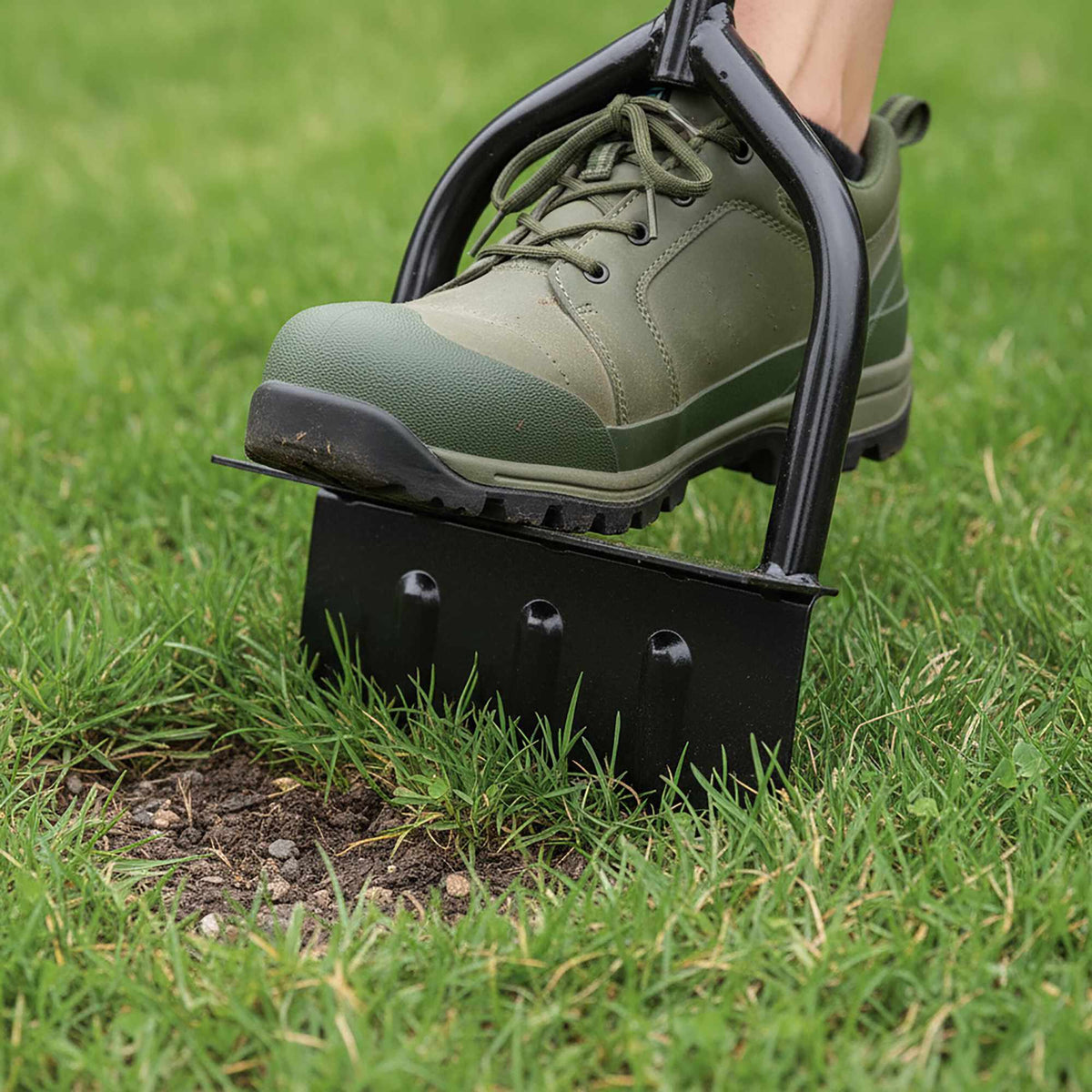 Lawn Edger with Serrated Steel Blade, Long Handle