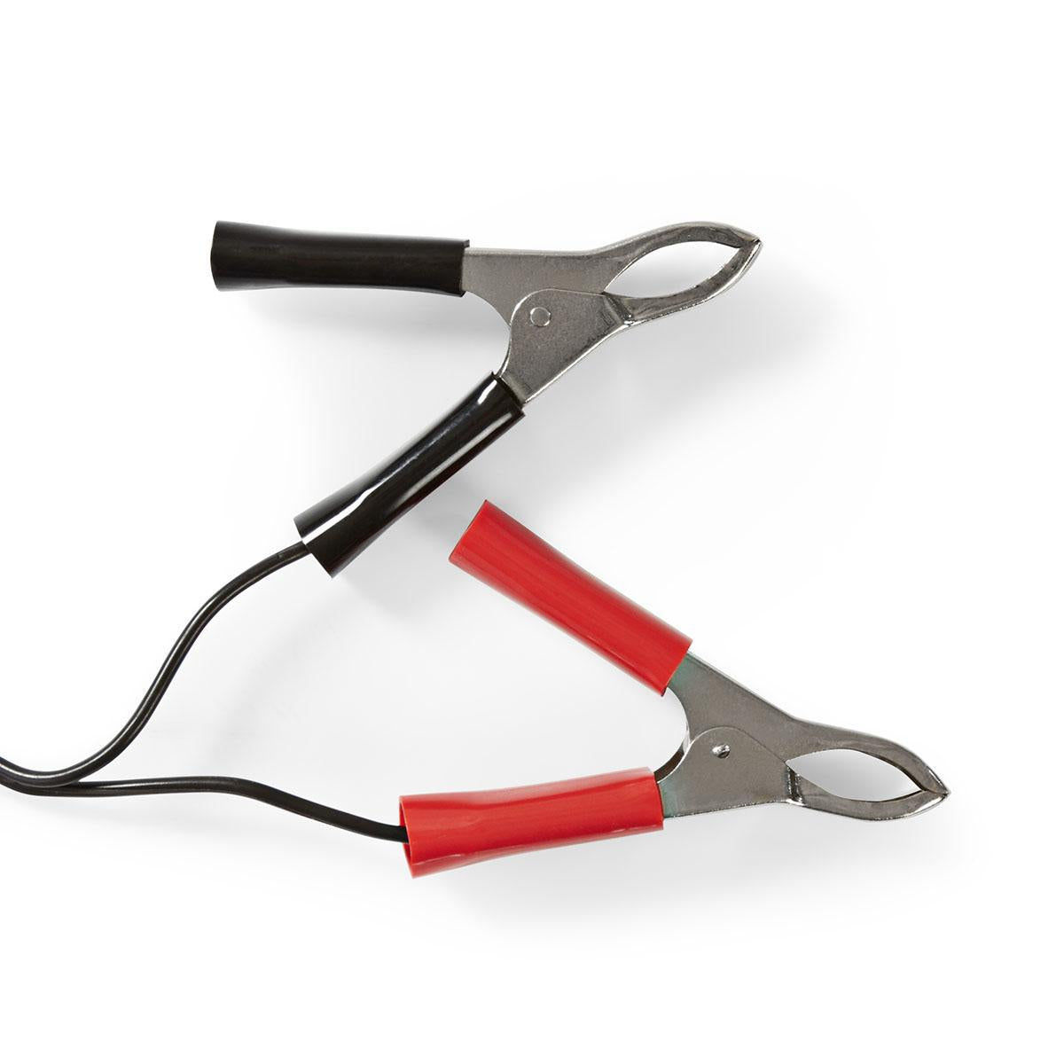 Lead Acid Battery Charger | 2.3 / 6.9 / 13.8 V DC | 0.6 A| Maintenance charge | Euro / Type C (CEE 7/16) | Battery Clamps | Battery type energy: AGM / Lead-acid / Gel / SLA / VRLA | Black