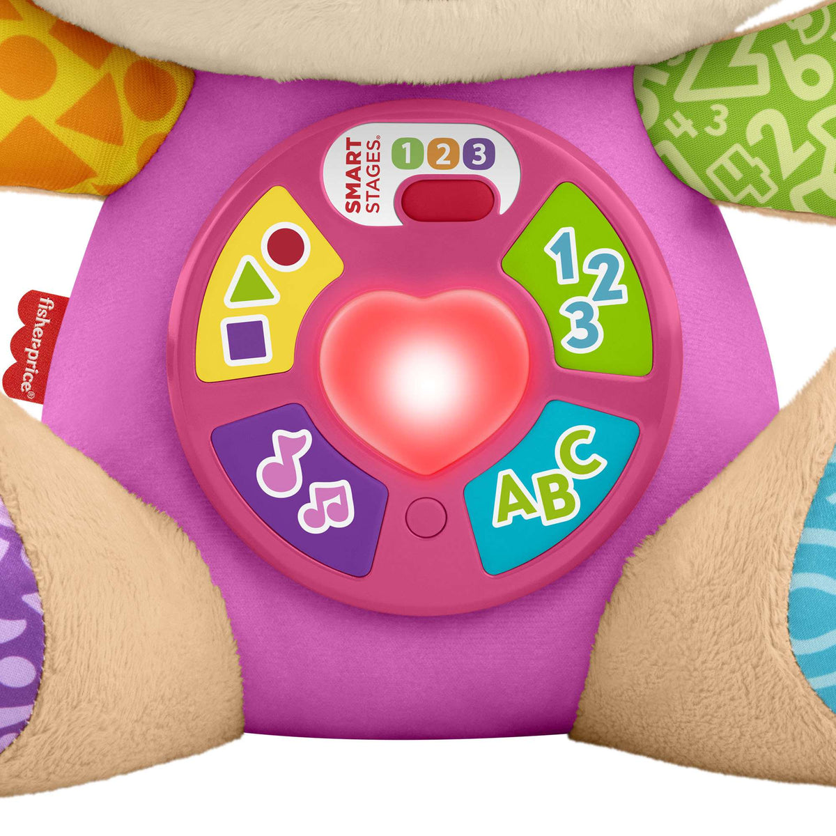 Learning Plush Puppy Toy, Pink, Multilingual, 6 Months+