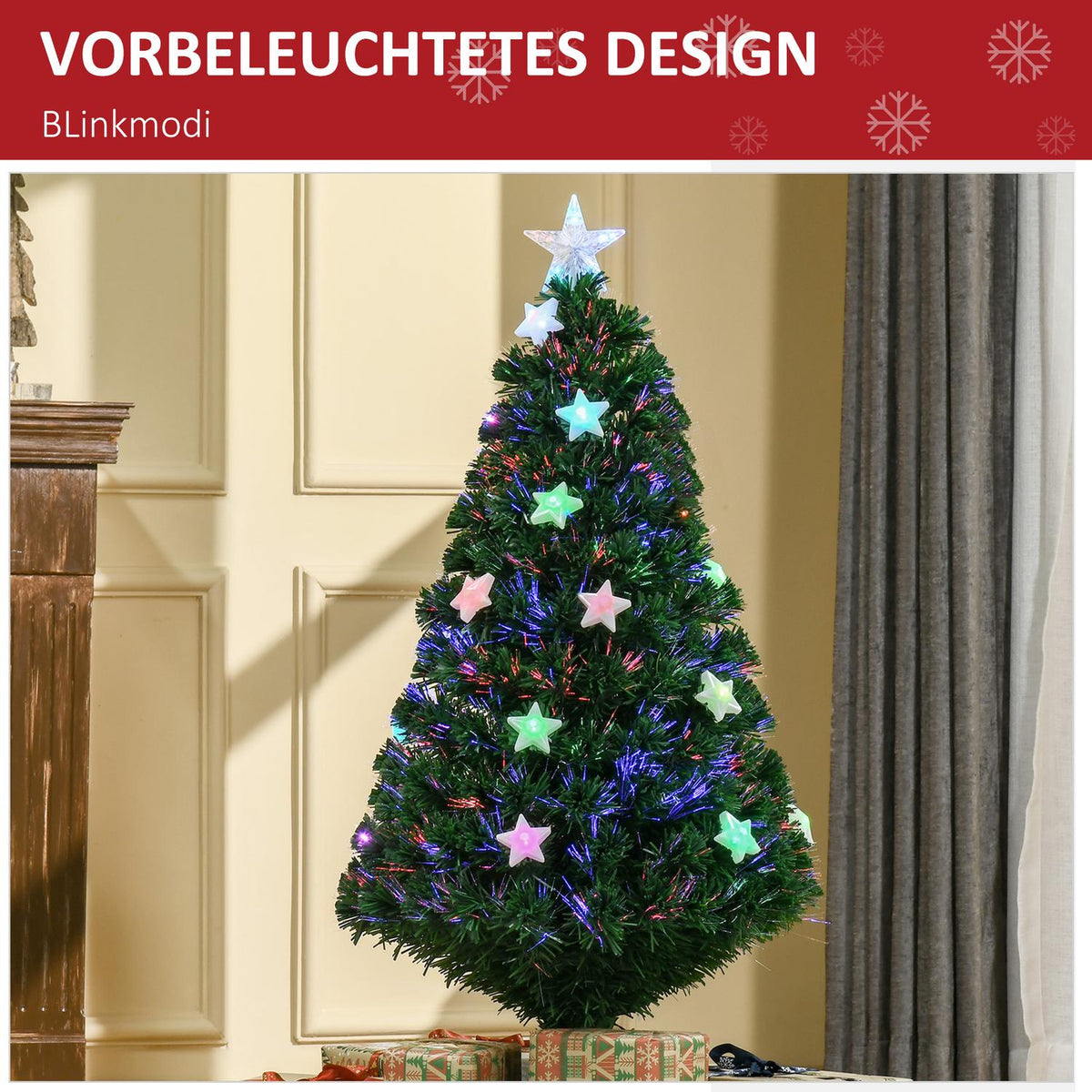 Led Christmas Tree Artificial Christmas Tree Artificial Tree With 16 Led Lamps 120 Cm