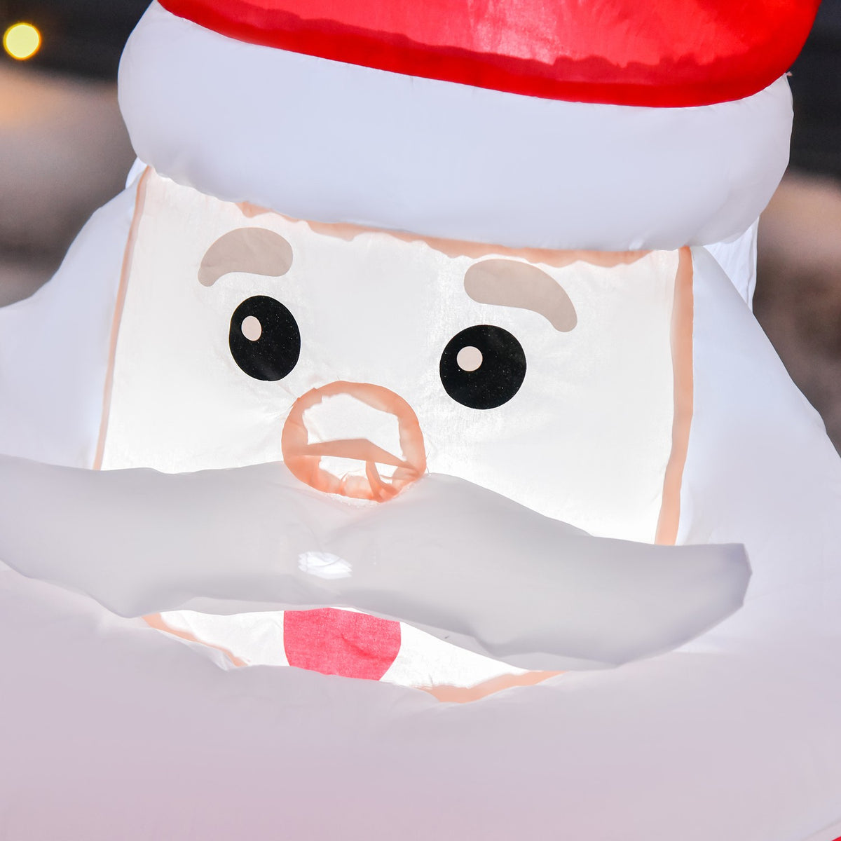 Led Figure Motif Christmas Santa Claus Snowman Inflatable Christmas Decoration Illuminated Garden, L 70 X W 45 X H 120 Cm, Ip 44, Warm White