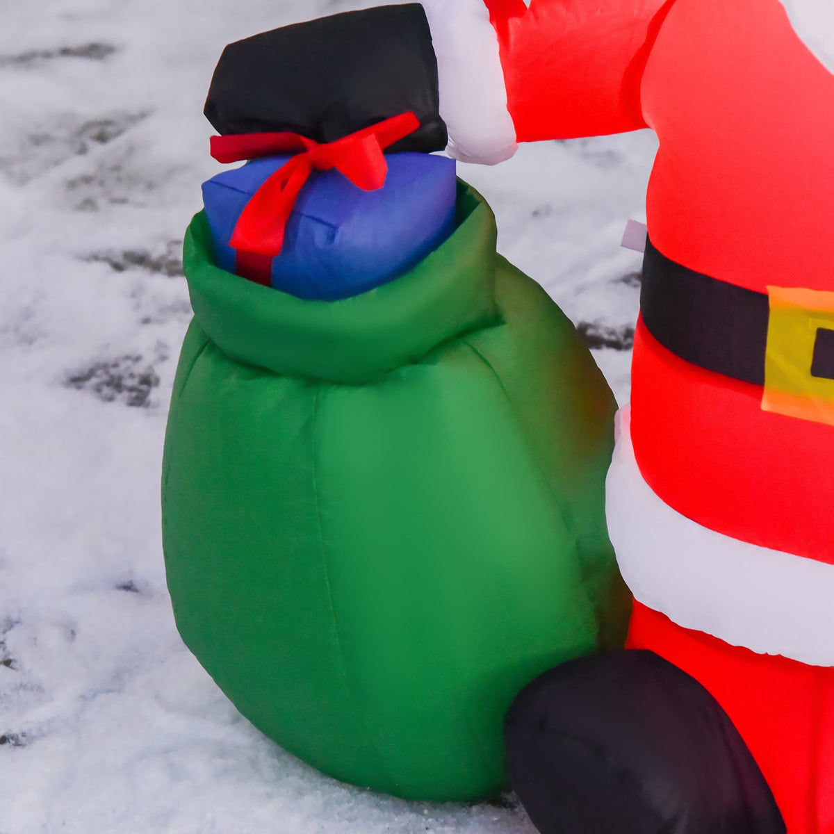 Led Figure Motif Christmas Santa Claus Snowman Inflatable Christmas Decoration Illuminated Garden, L 70 X W 45 X H 120 Cm, Ip 44, Warm White
