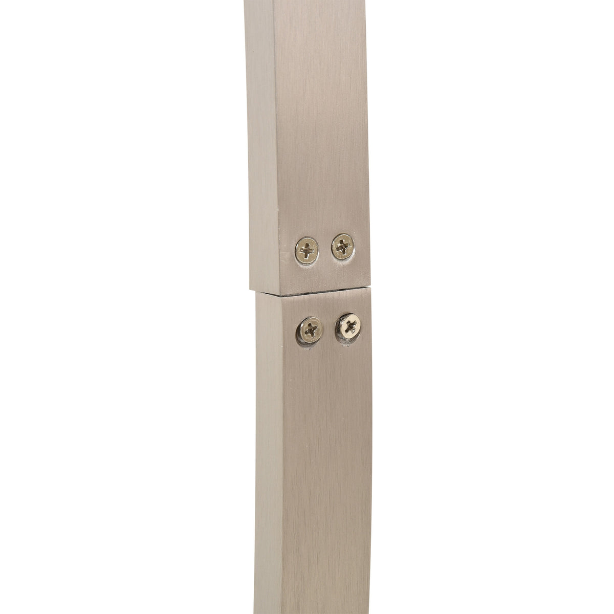 Led Floor Lamp Curve Shape Warm White Aluminum 50X23X149Cm