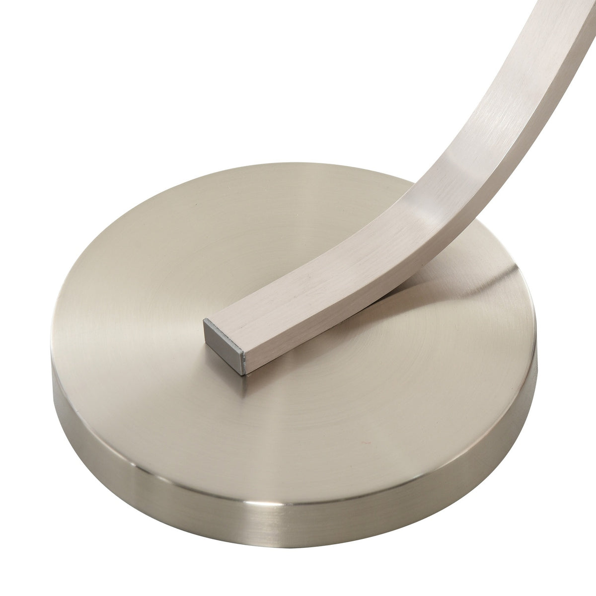 Led Floor Lamp Curve Shape Warm White Aluminum 50X23X149Cm