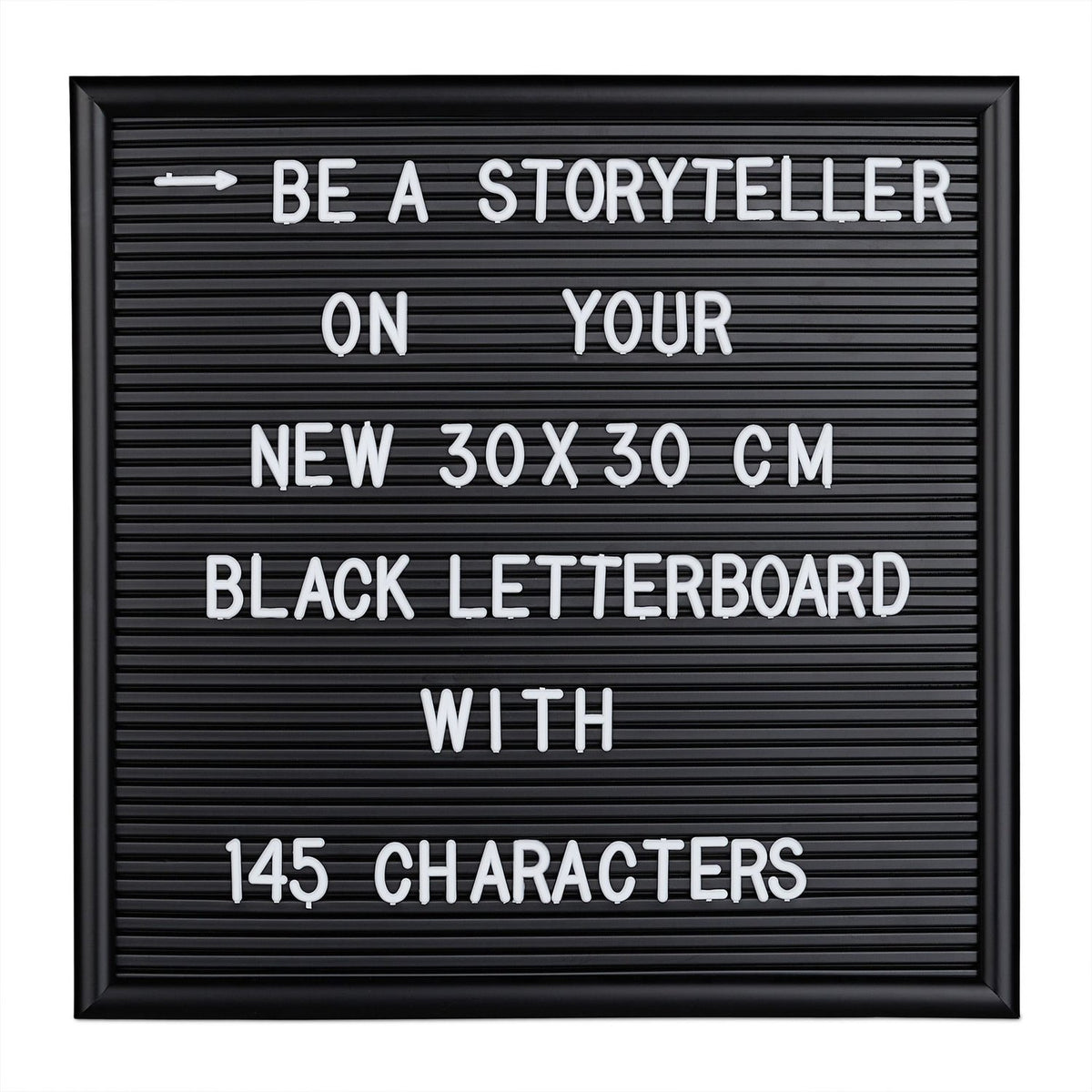 Letter Board 30x30 cm – 145 Characters, Framed