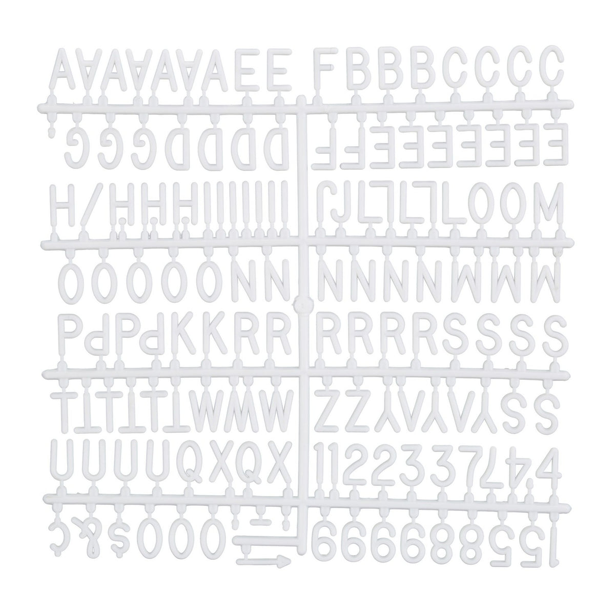 Letter Board 30x30 cm – 145 Characters, Framed