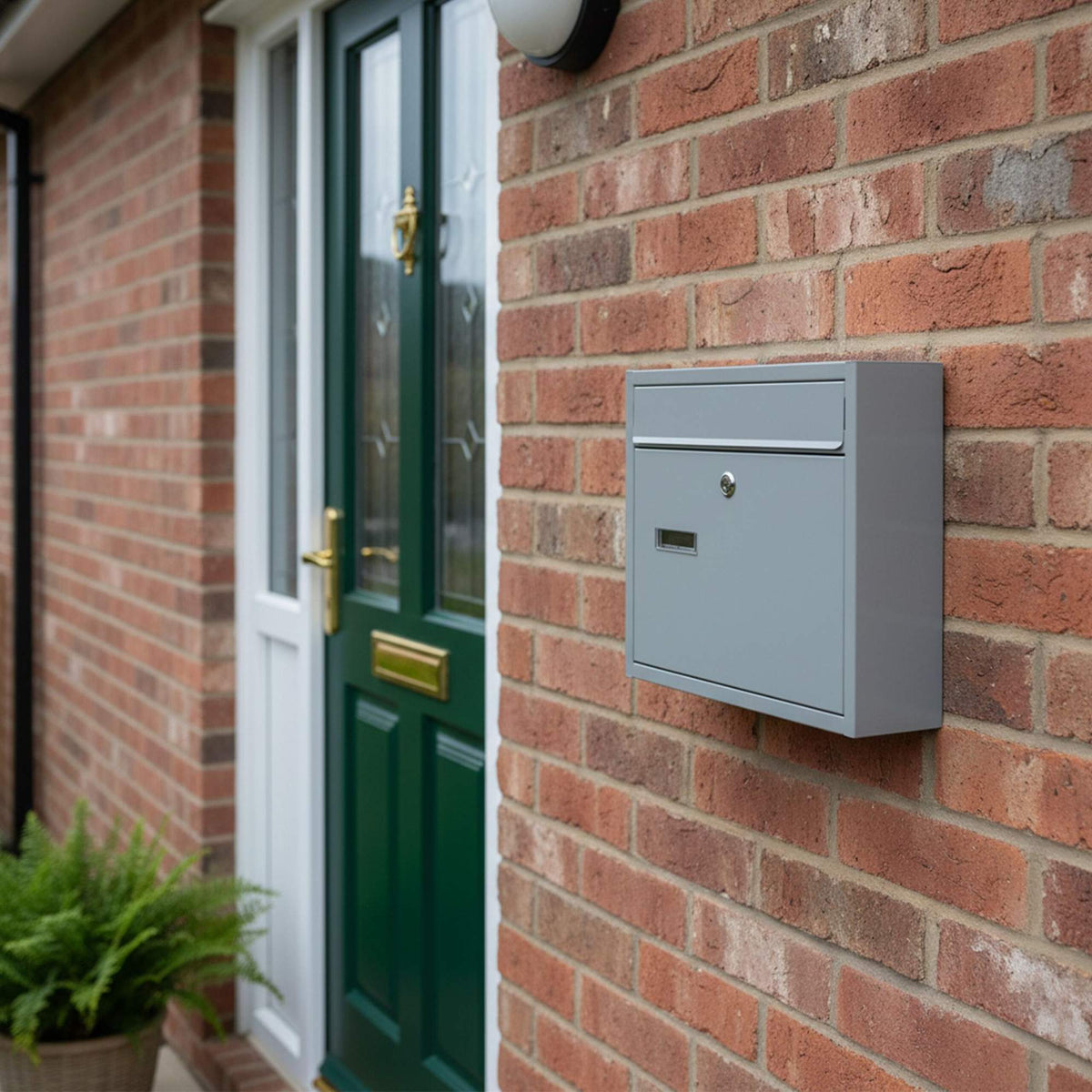 Letterbox with Wide Slot, Powder-Coated Metal