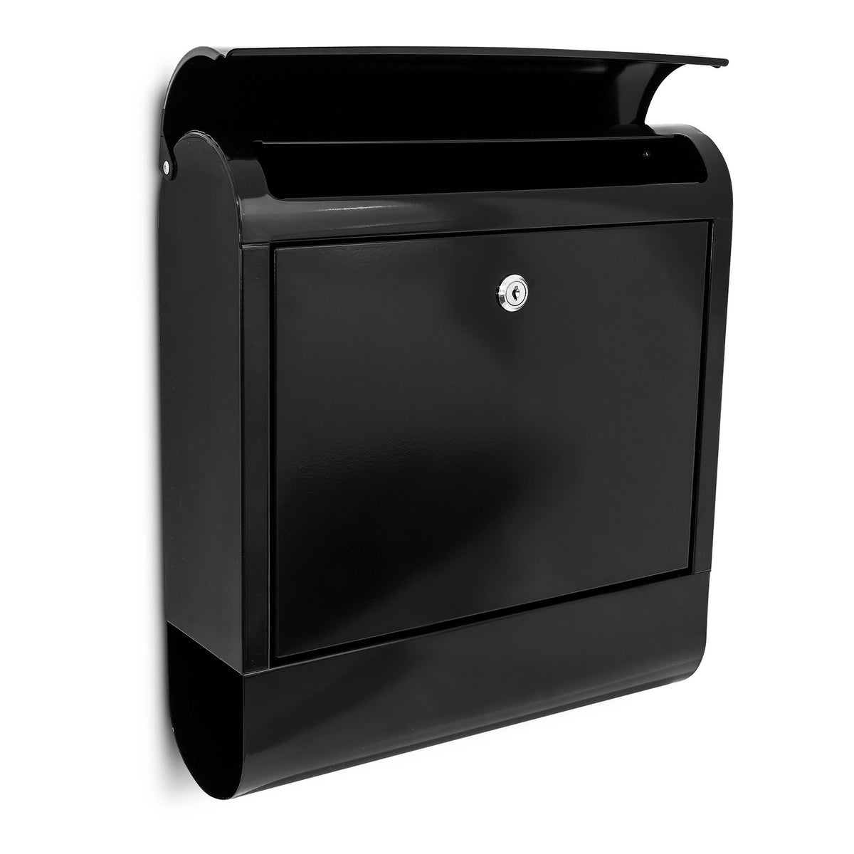 Letterbox with newspaper holder