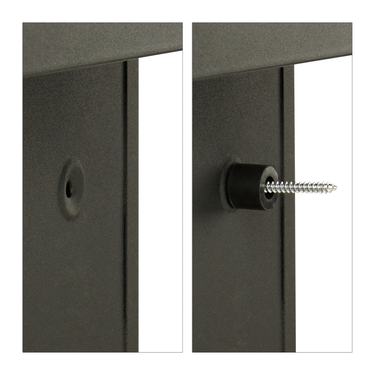 Letterbox with newspaper holder