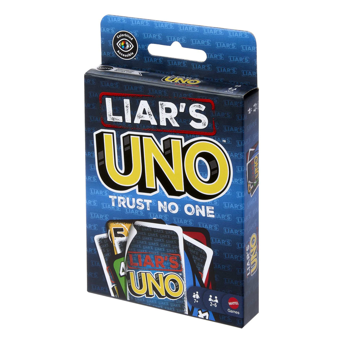 Liar's UNO Card Game, 112 Cards, Ages 7+, 2-10 Players
