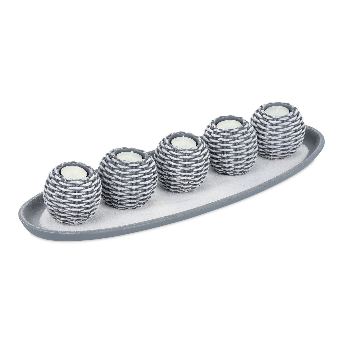 Light decoration with 5 tealight holders