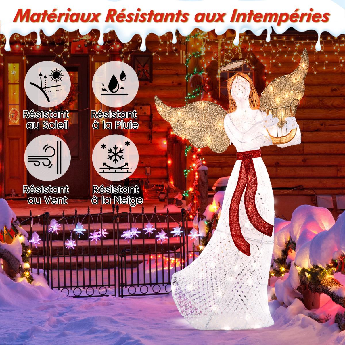 Lighted Christmas Angel, 150cm, 120 LED Warm White