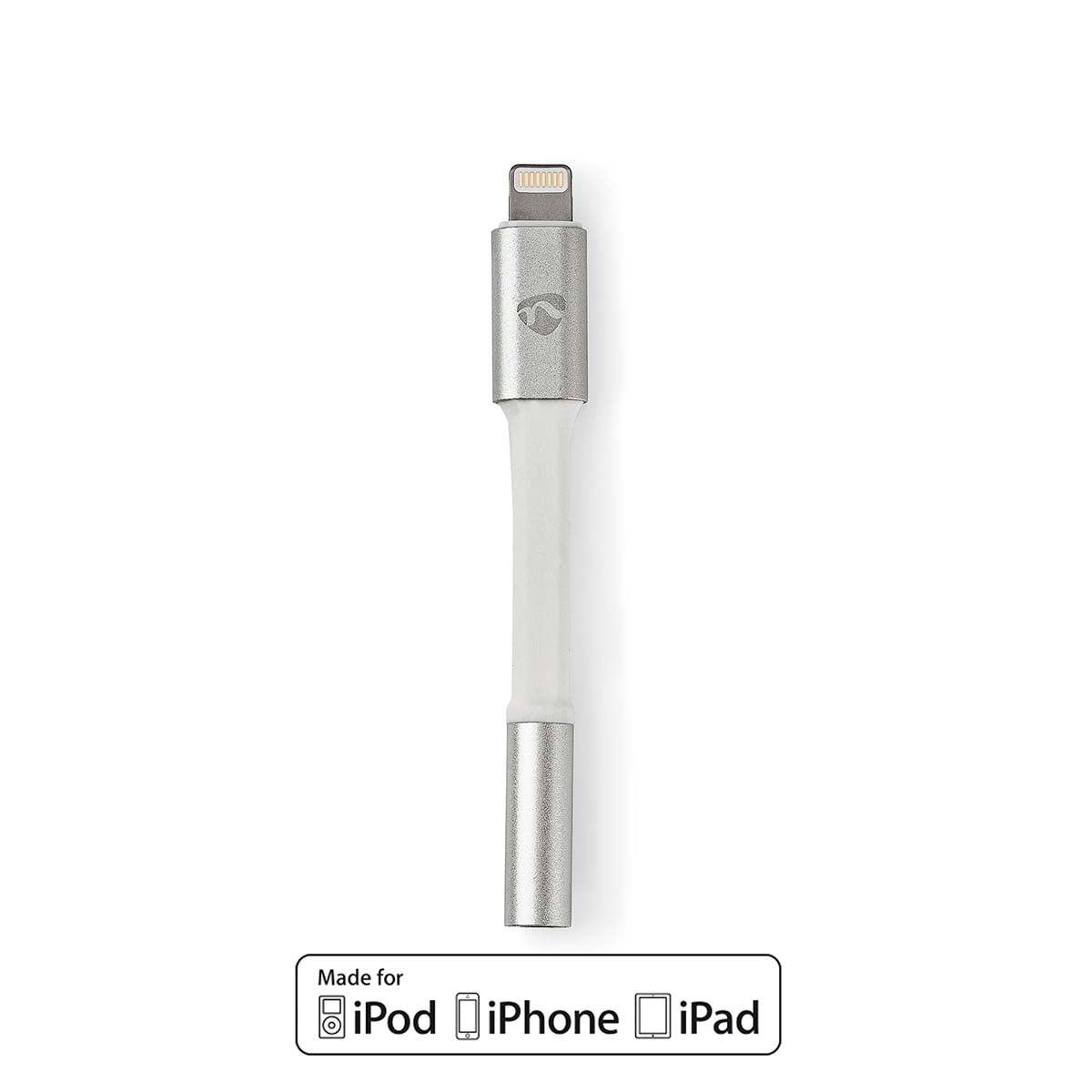 Lightning Adapter | Apple Lightning, 8-pin | 3.5 mm Female | Gold Plated | 0.15 m | Round | Aluminum