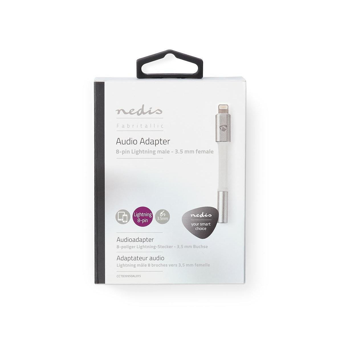 Lightning Adapter | Apple Lightning, 8-pin | 3.5 mm Female | Gold Plated | 0.15 m | Round | Aluminum