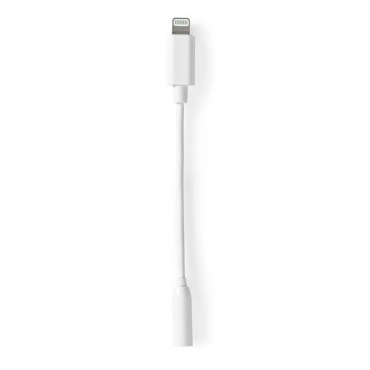 Lightning Adapter | Apple Lightning, 8-pin | 3.5 mm Female | Nickel Plated | 0.10 m | Round | PVC