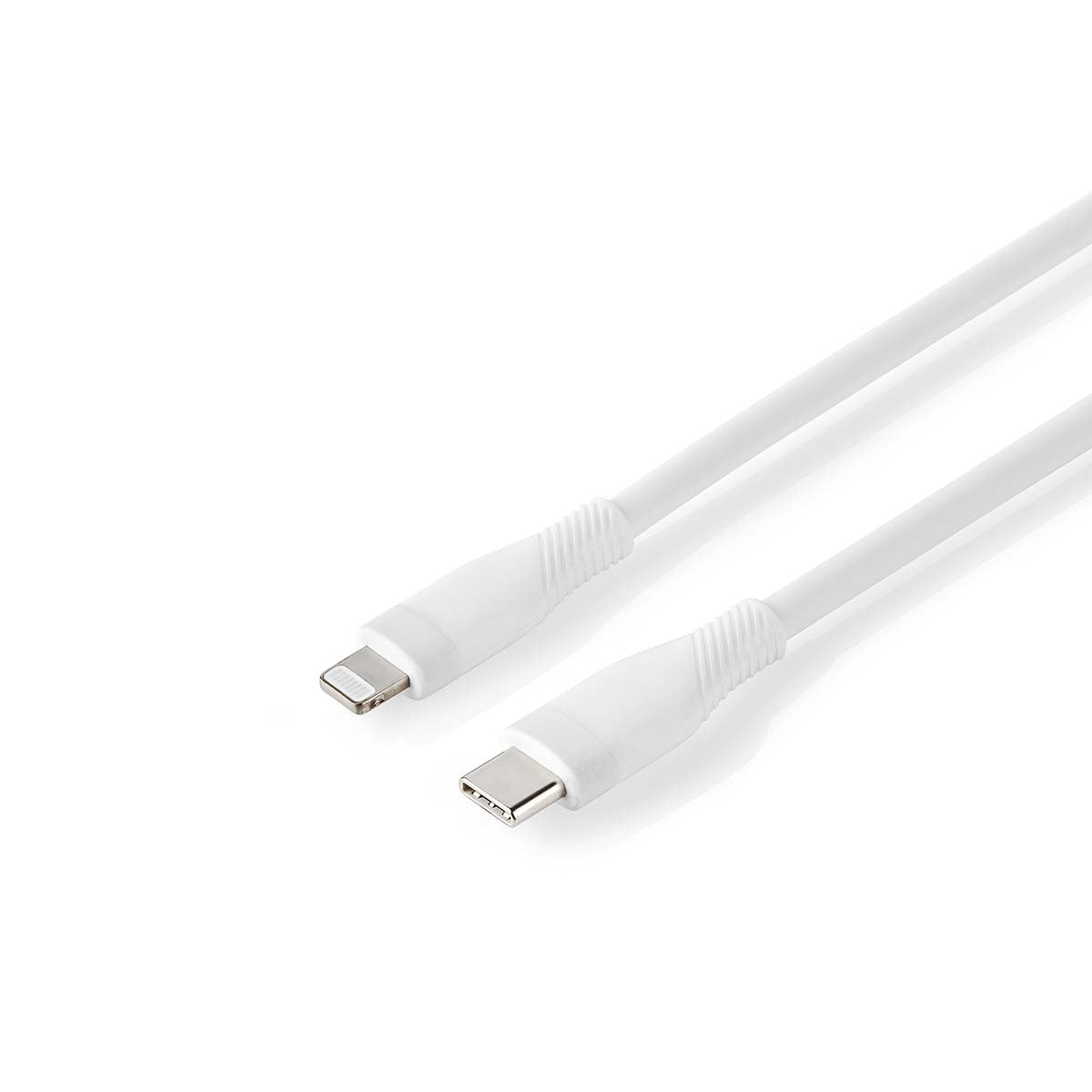 Lightning Cable | USB 2.0 | Apple Lightning, 8-pin | USB-C™ Male | 480 Mbps | Nickel Plated | 1.50 m | Round | Silicone | White | Box