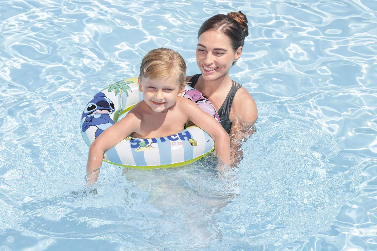 Lilo & Stitch Kids Swim Tube, 56 cm Inflatable Pool Float