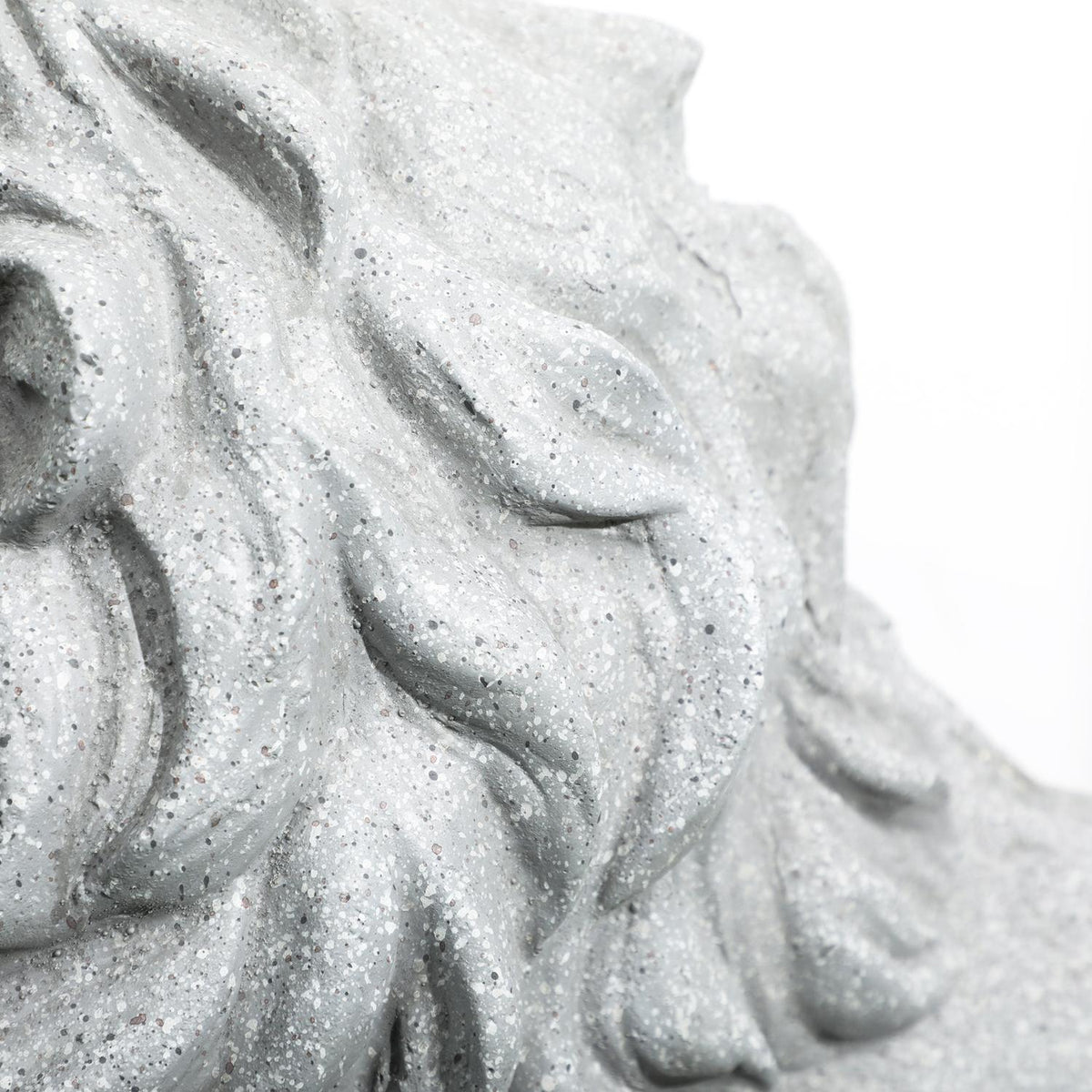 Lion Sculpture Weather Resistant Garden Figure Outdoor Ornament Garden Decoration For Home Lawn Yard Gray