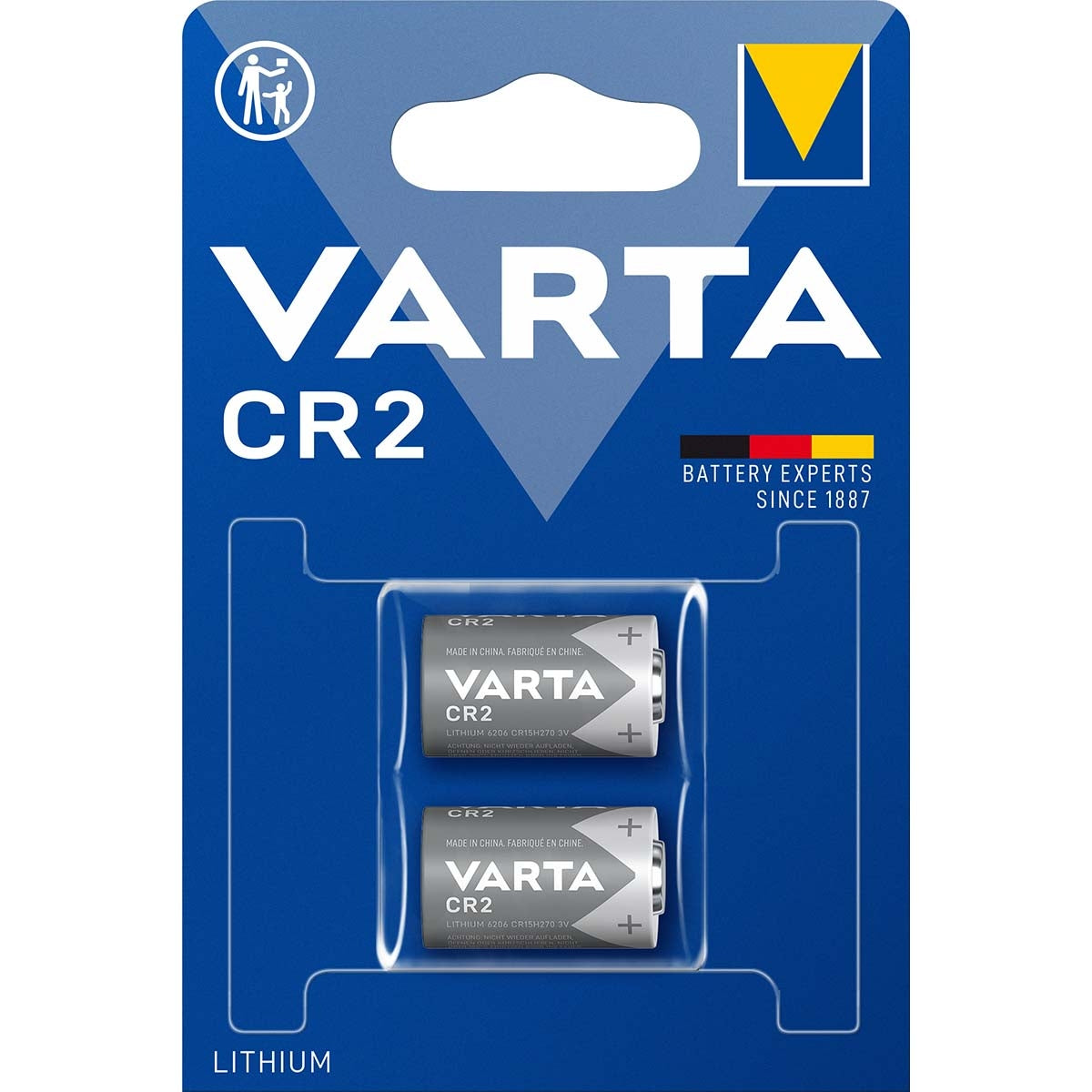 Lithium battery CR2 3 V 2-Blister