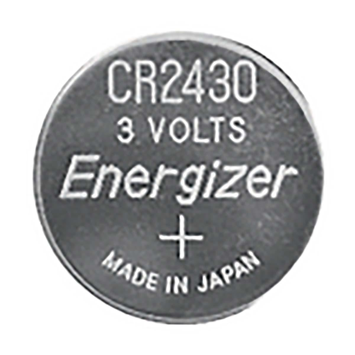 Lithium button cell battery CR2430 | 3 V DC | 320 mAh | 2-Blister | Silver