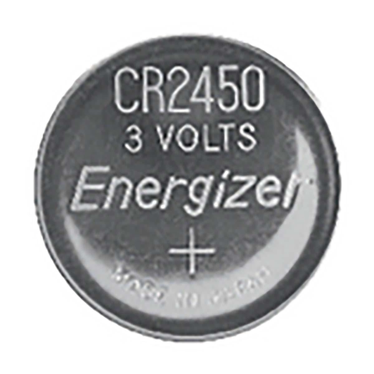 Lithium button cell battery CR2450 | 3 V DC | 620 mAh | 2-Blister | Silver