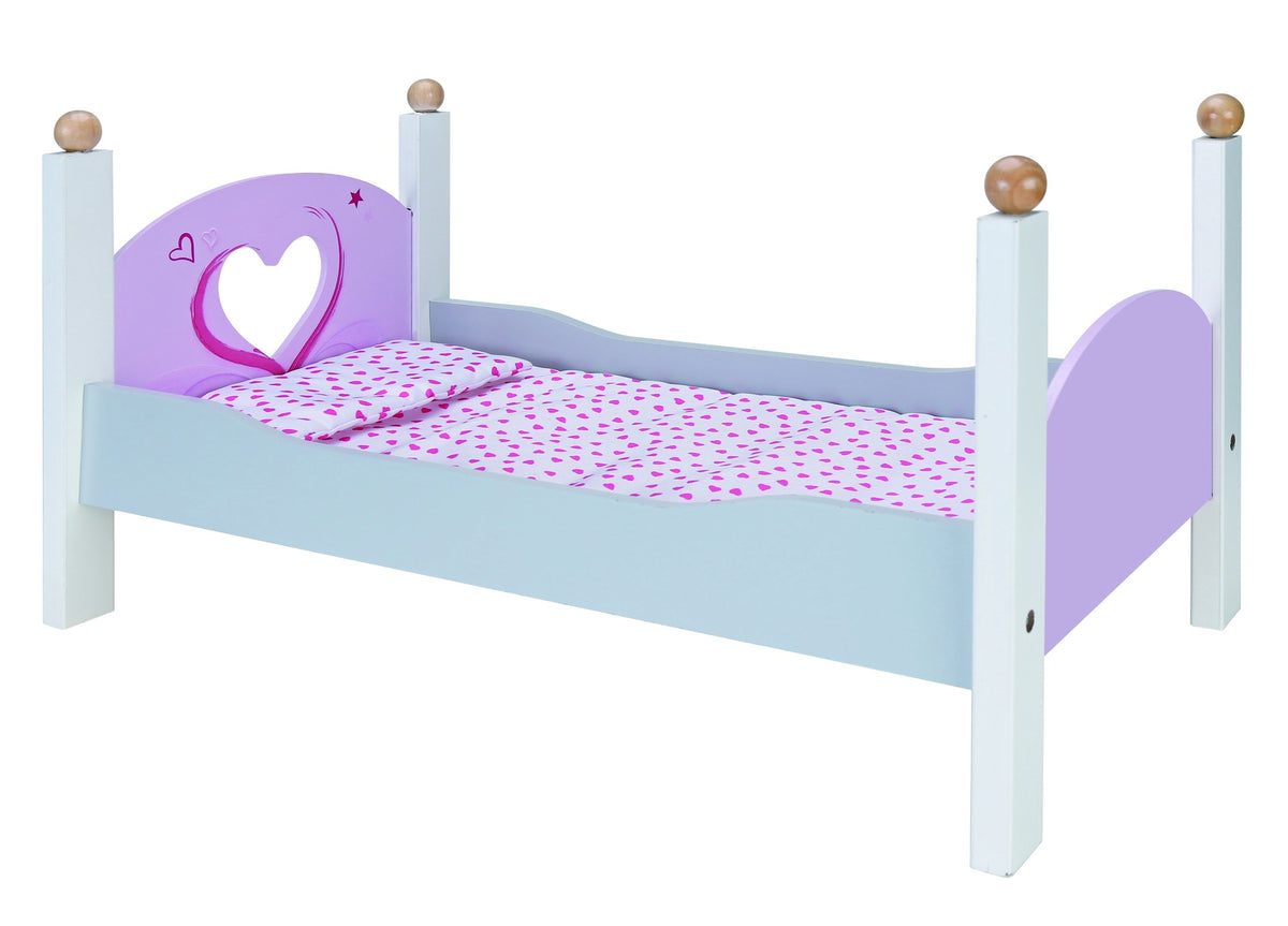 Little Me Wooden Doll Bed