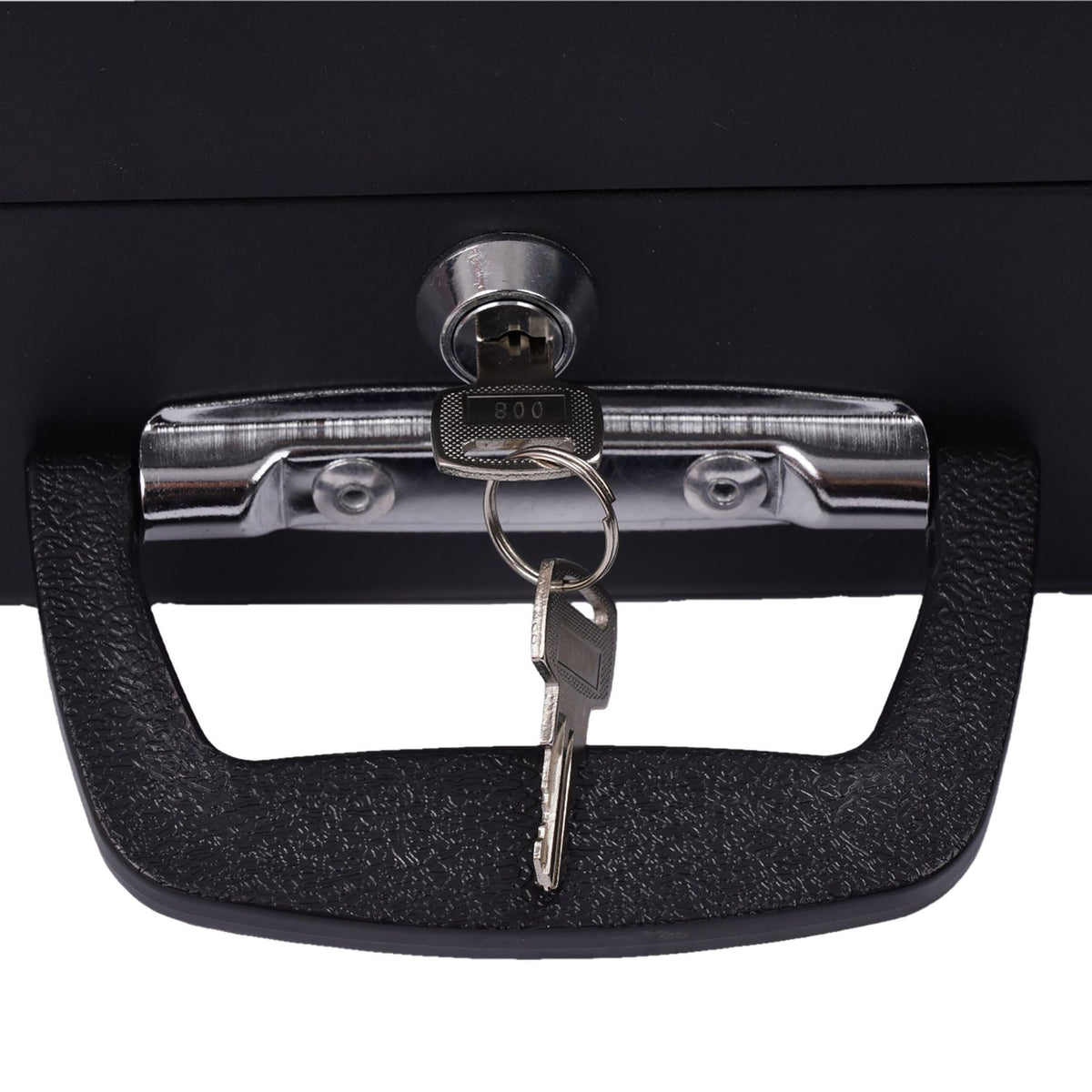 Lockable Cash Box with Removable Insert, Iron, 8 Coin Slots