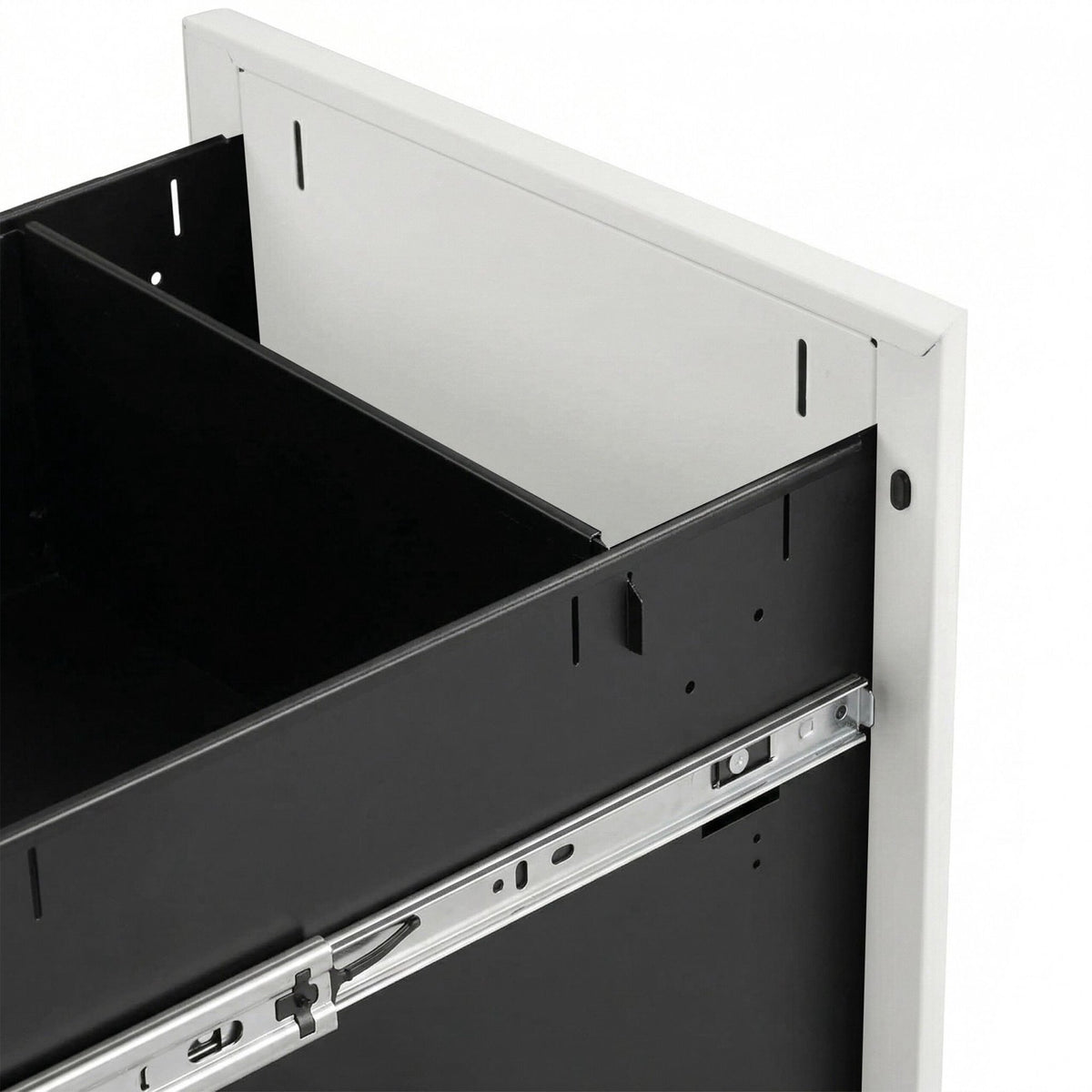 Lockable Steel Rolling File Cabinet, 3 Drawers