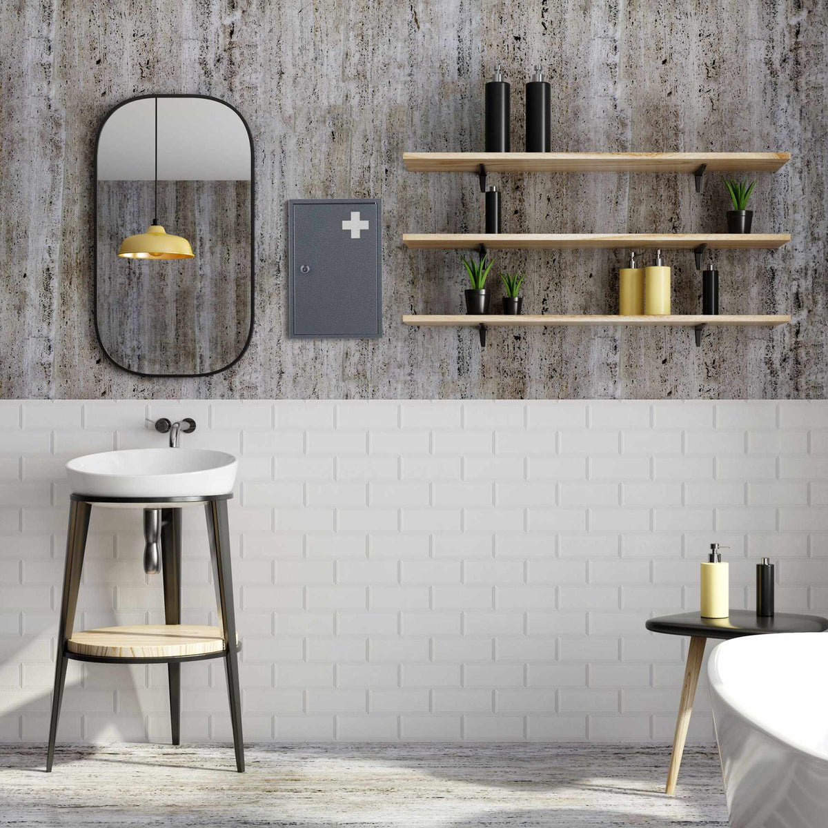 Lockable medicine cabinet