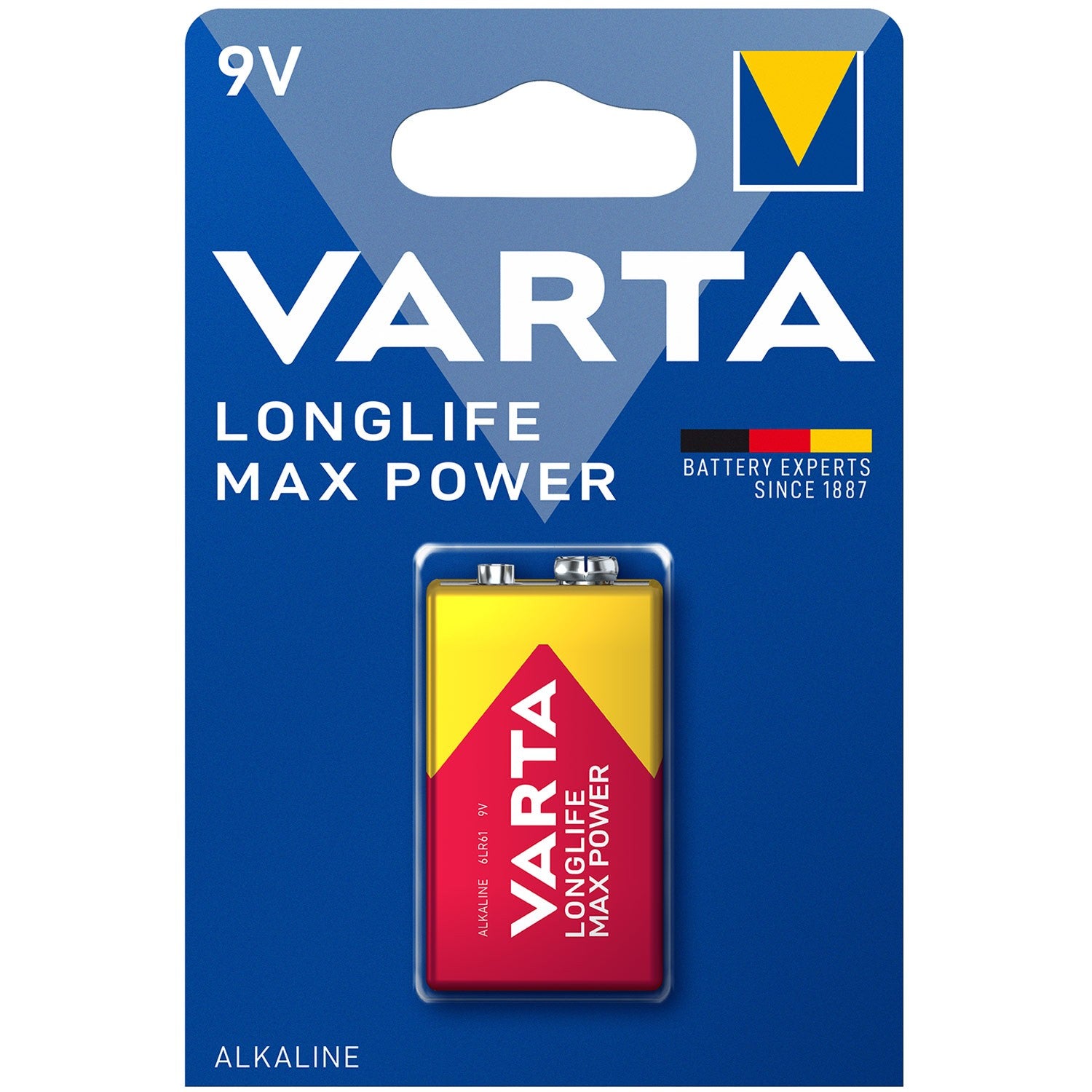 Longlife Max Power 9V Battery
