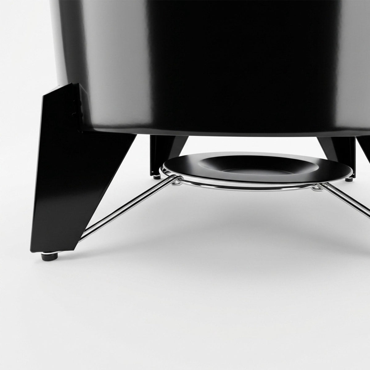 Low-Smoke Fire Bowl & Grill, Steel, Black, 46x52 cm