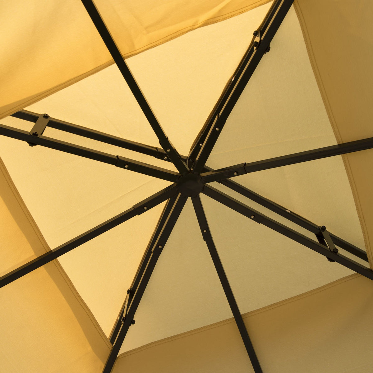 Luxury Pavilion 3X3 M Garden Pavilion Party Tent Marquee Garden Tent Pagoda Beige