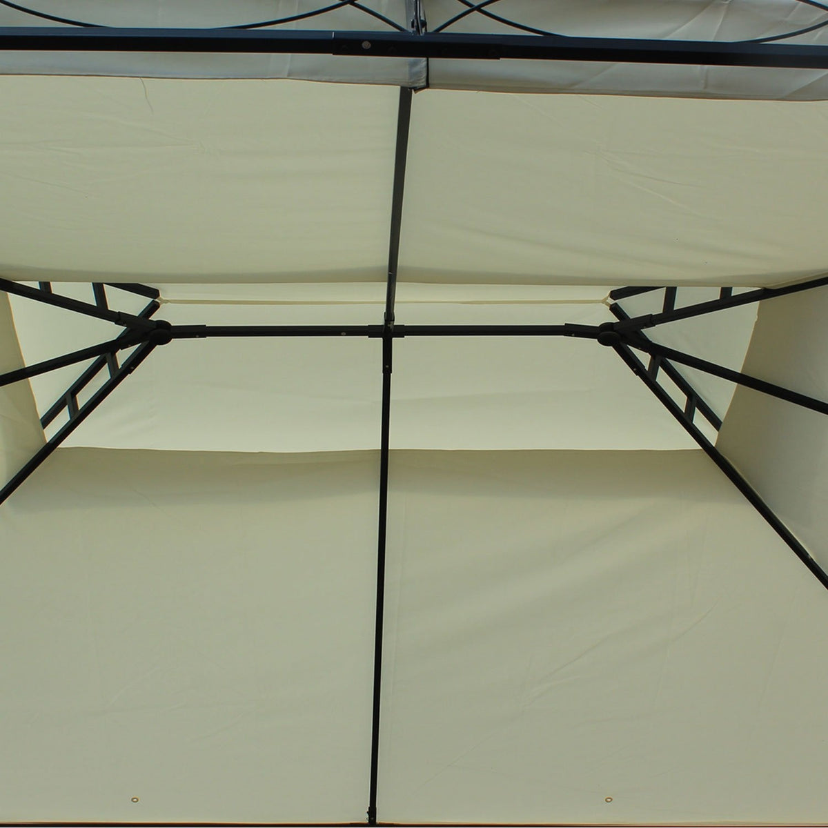 Luxury pavilion garden pavilion 3x4 m cream, party tent marquee garden tent pagoda for garden and terrace
