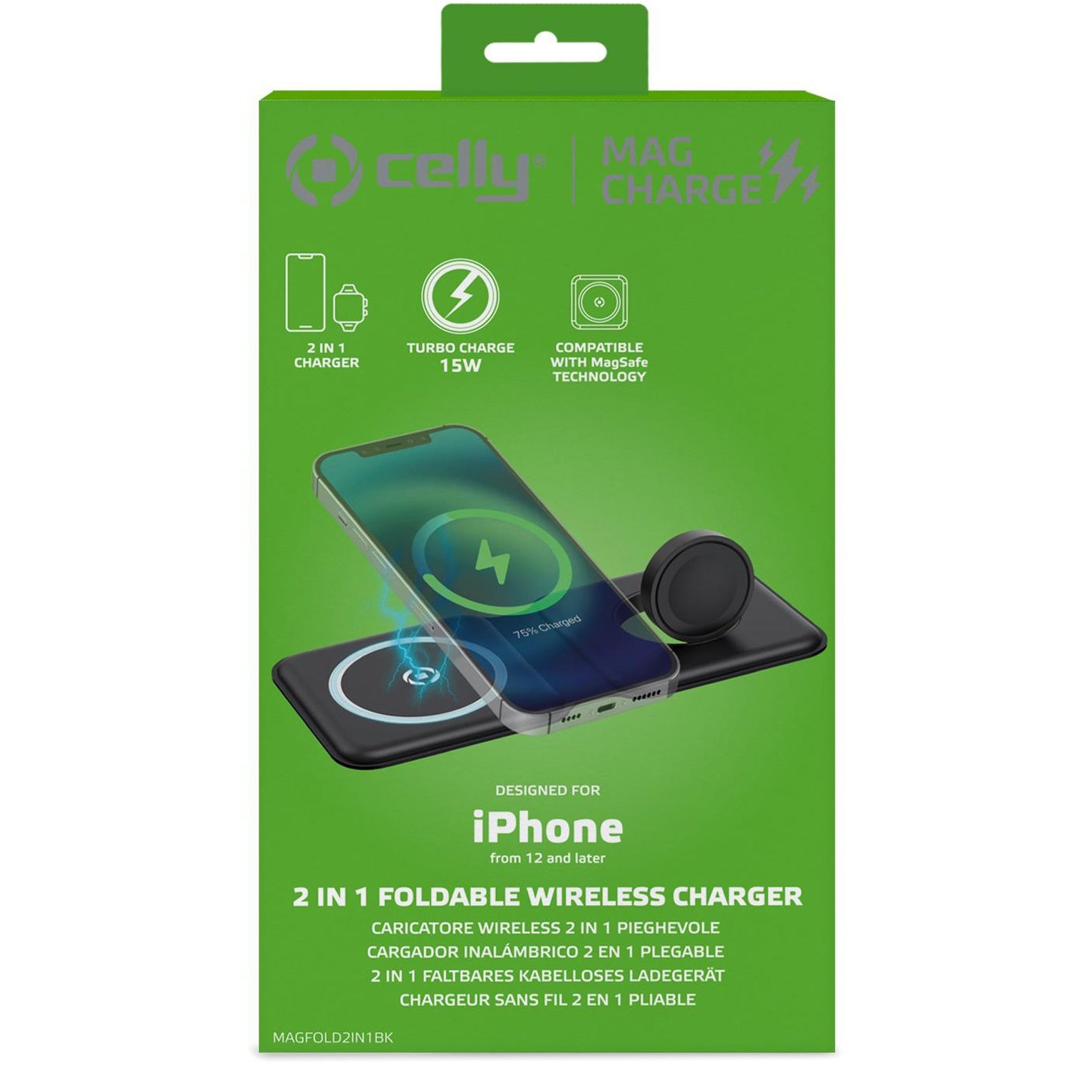 MAGFOLD2IN1 2-in-1 MagSafe Foldable wireless charger