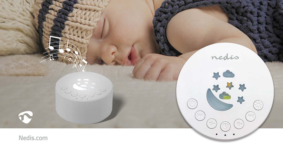 Machine for White Noise | 18 Sound Options | 1 W| Maximum battery life: 18 hours | Dimbara | Timer | White
