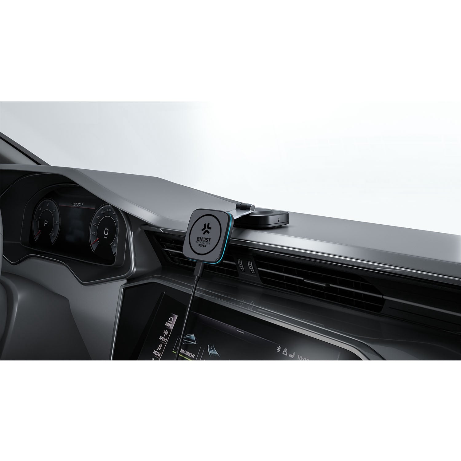 MagSafe-Compatible Magnetic Phone Mount, 15W Charger