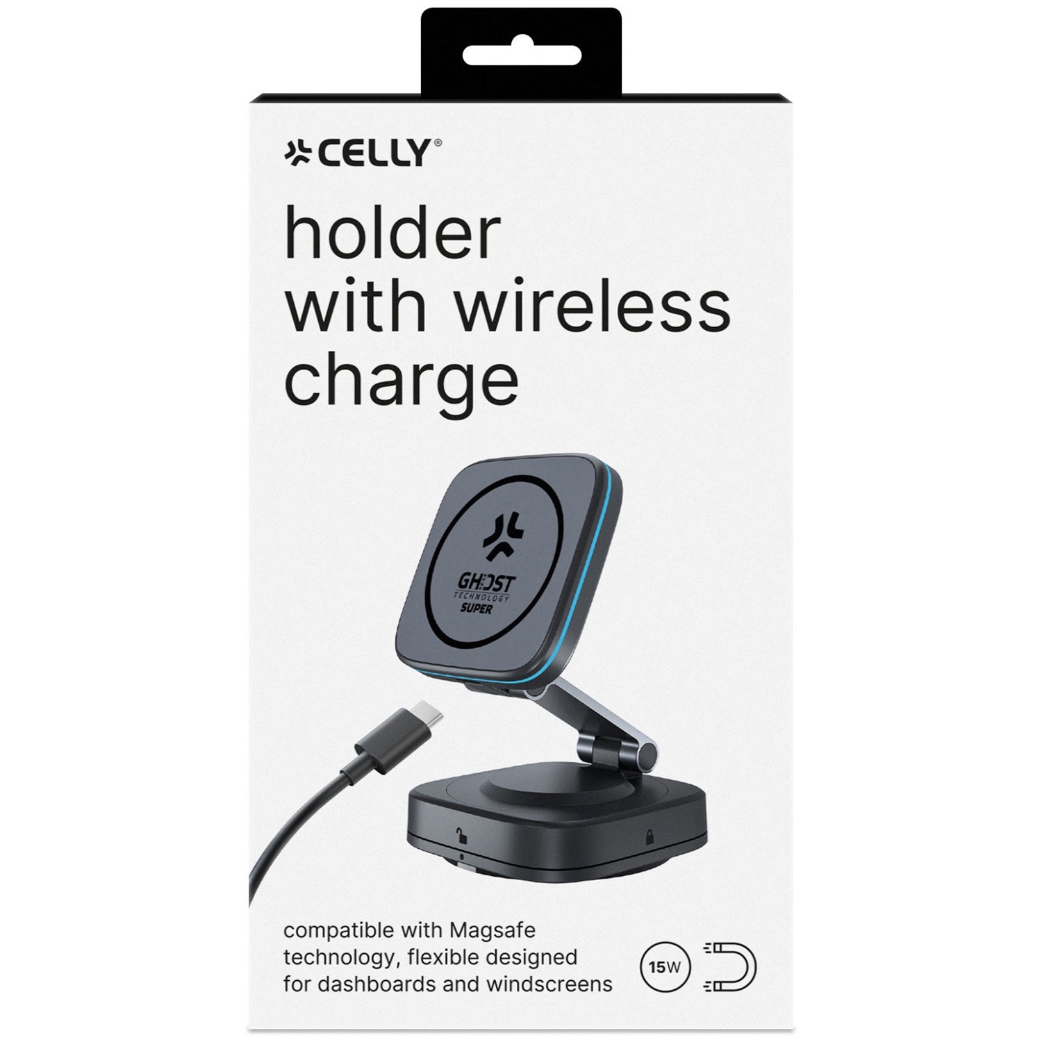 MagSafe-Compatible Magnetic Phone Mount, Suction Cup, 360